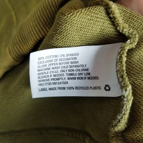 JoyLab Green Leopard Cheetah Print Zip Up Hooded Sweatshirt - Picture 9 of 9